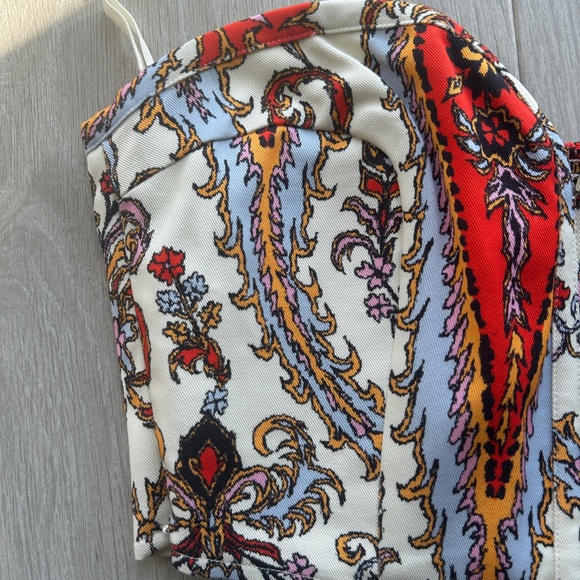 Mara Hoffman rilynn paisley bustier crop top - Picture 8 of 10